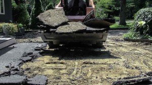 Blacktop Driveway Extension Excavation in Cold Spring Harbor, New York